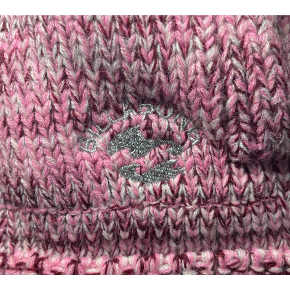 Billabong Womens XL Wool Blend Mock Neck Pink Knit Long Sleeve Boho Sweater Y2K - Picture 13 of 13